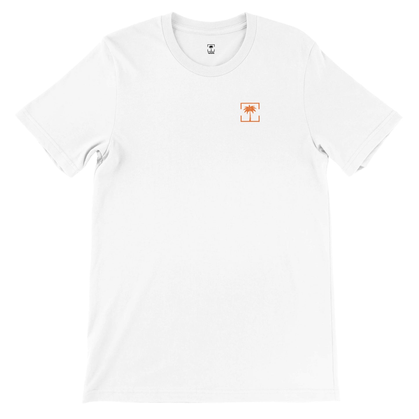 Natural Collection Orange White Crewneck T-Shirt