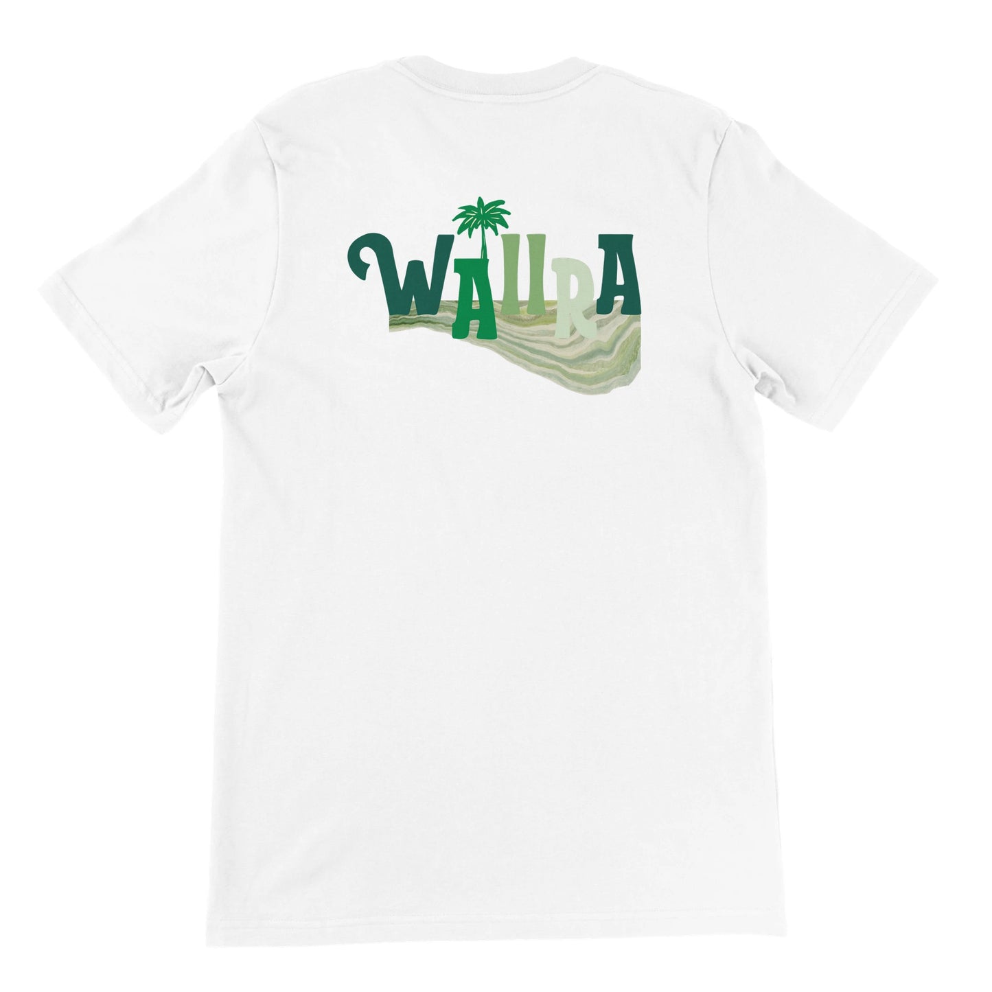 Natural Collection Green White Crewneck T-Shirt