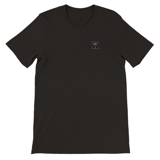 Natural Collection Purple Black Crewneck T-Shirt